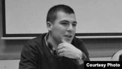 Горан Таневски, студентски активист. 