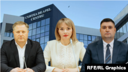Judecătorii Curții de Apel Centru, de la stânga la dreapta: Marcel Jugănari, Victoria Sîrbu și Denis Băbălău
