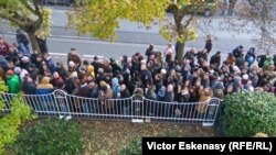 Alegători la consulatul de la Frankfurt