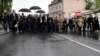 Okupljene porodice poginulih boraca Jugoslavenske narodne armije na 24. godišnjicu zločina u Dobrovoljačkoj ulici u Sarajevu, 3. maja 2016.