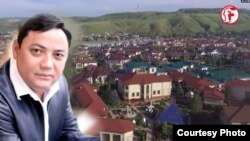 Райымбек Матраимов жана ага таандык делген 1 гектар жердеги анын мүлкү. 