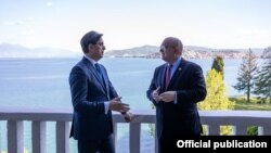 Охрид- Македонскиот претседател Стево Пендаровски и Филип Рикер, вршител на должноста помошник државен секретар на САД за европски и евроазиски прашања, 02.07.2021