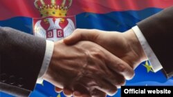 Zastave Srbije i EU