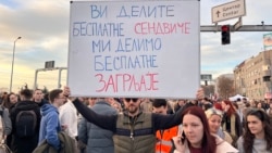 Hiljade studenata na još jednom protestu u Srbiji