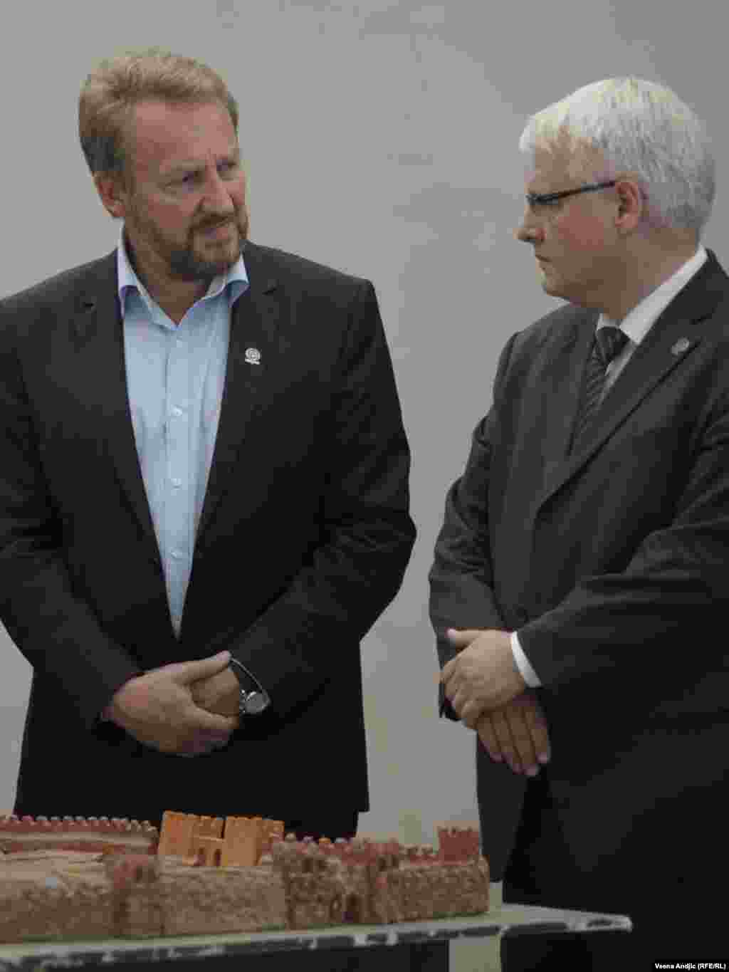 Bakir Izetbegović i Ivo Josipović, Viminacium, 02.09.2011. Foto: RSE / Vesna Anđić