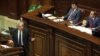 Armenia - Former Foreign Minister Vartan Oskanian addresses the National Assembly, Yerevan, 1Oct2012.