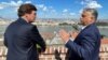 Interjúra készül a republikánus kommentátor: Tucker Carlson a budapesti Karmelita kolostor vendége is volt 2021. augusztus 2-án. 