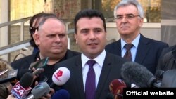 Архивска фотографија, изјава на лидерот на СДСМ Зоран Заев пред Основен суд Скопје 1