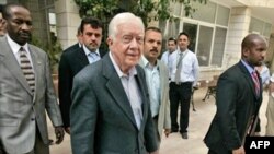 کارتر عدم مذاکره اسرائیل و آمریکا با حماس را یک «مشکل» می داند(عکس:AFP)