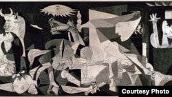 Фрагмэнт карціны Пабла Пікаса «Герніка» (1937)